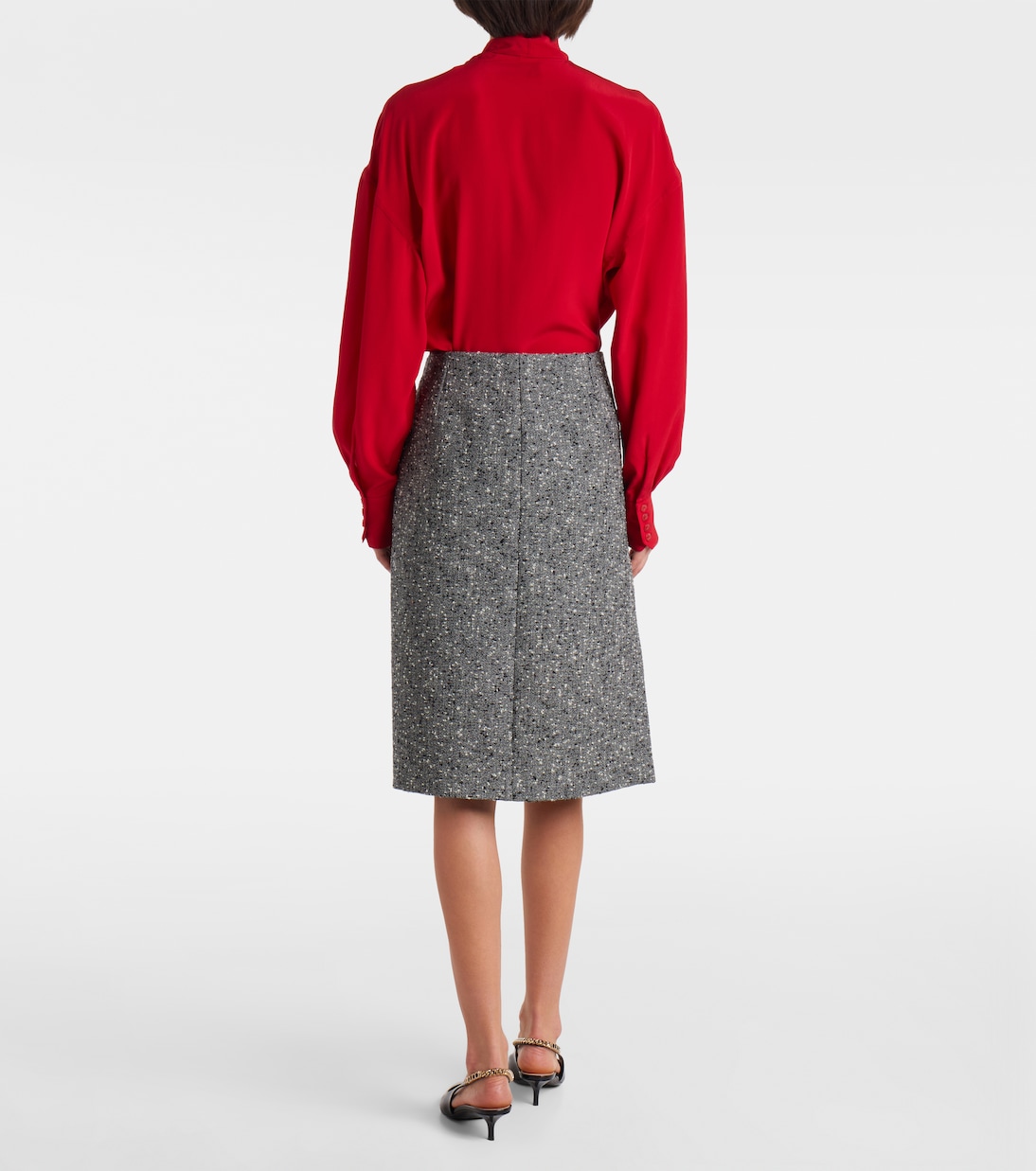 Gonna midi in misto lana | Gucci