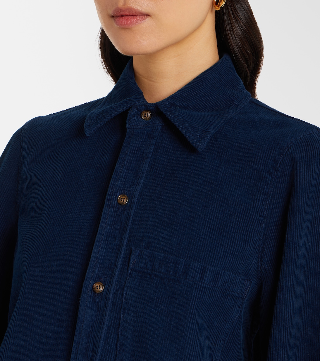 Cotton corduroy shirt | Victoria Beckham