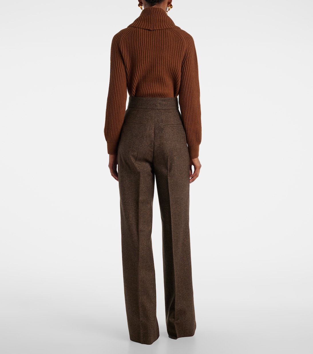 Virgin wool straight pants | Max Mara