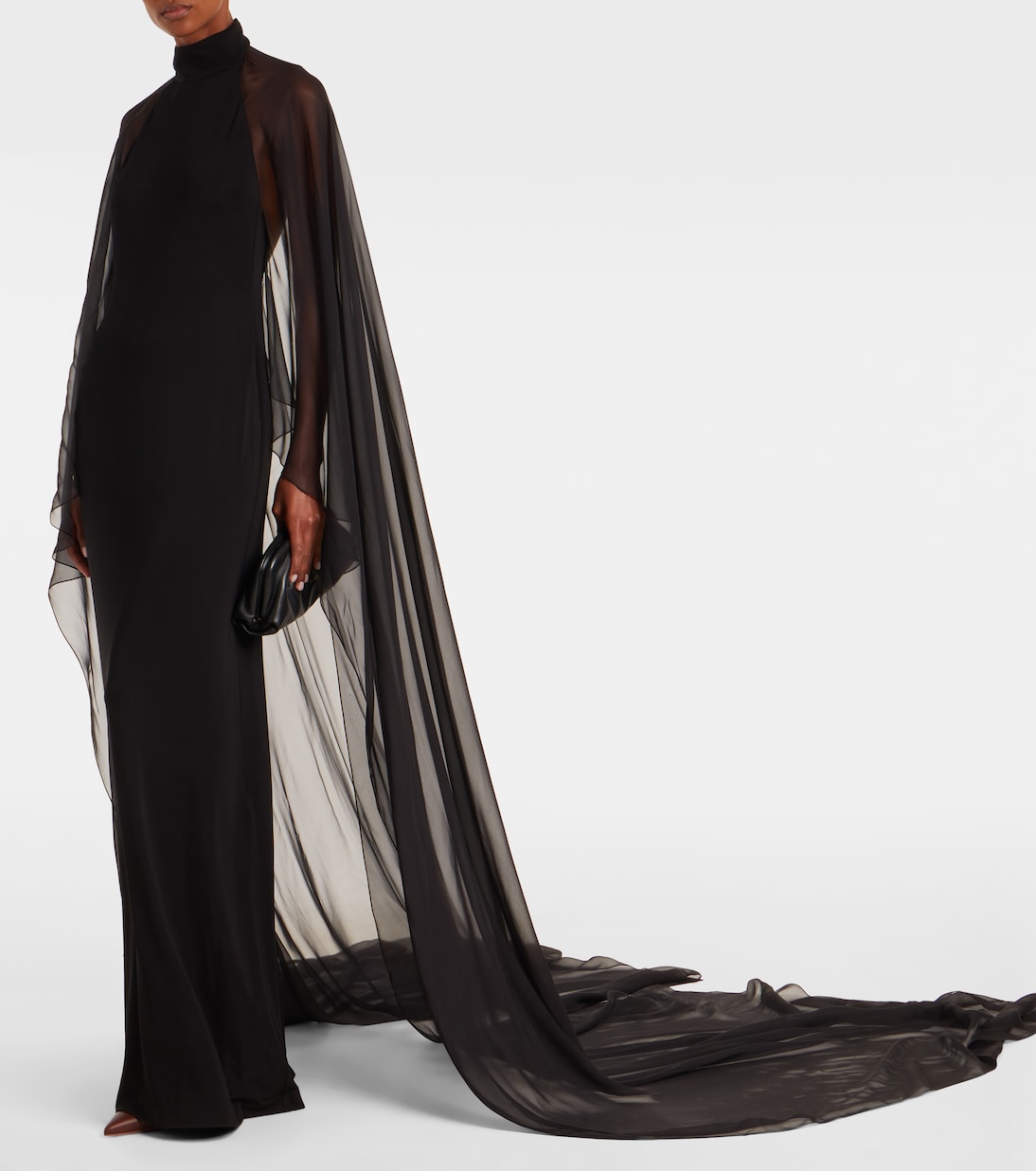 Tilly caped jersey gown | Ralph Lauren Collection