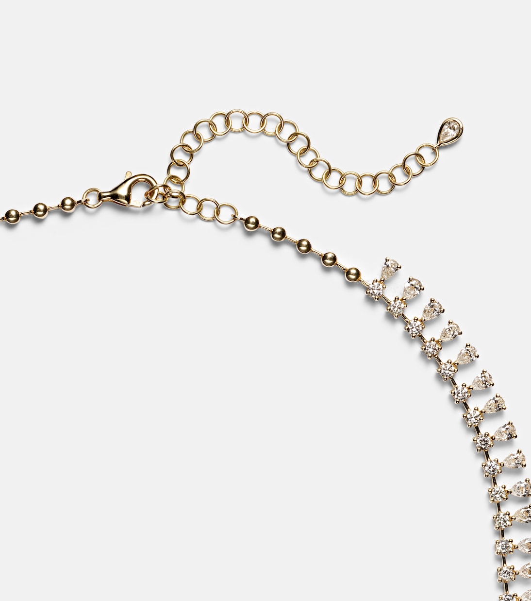 18kt gold necklace with diamonds | Anita Ko