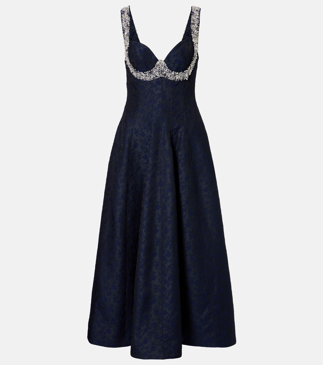 Charlotte embellished jacquard midi dress | Simkhai