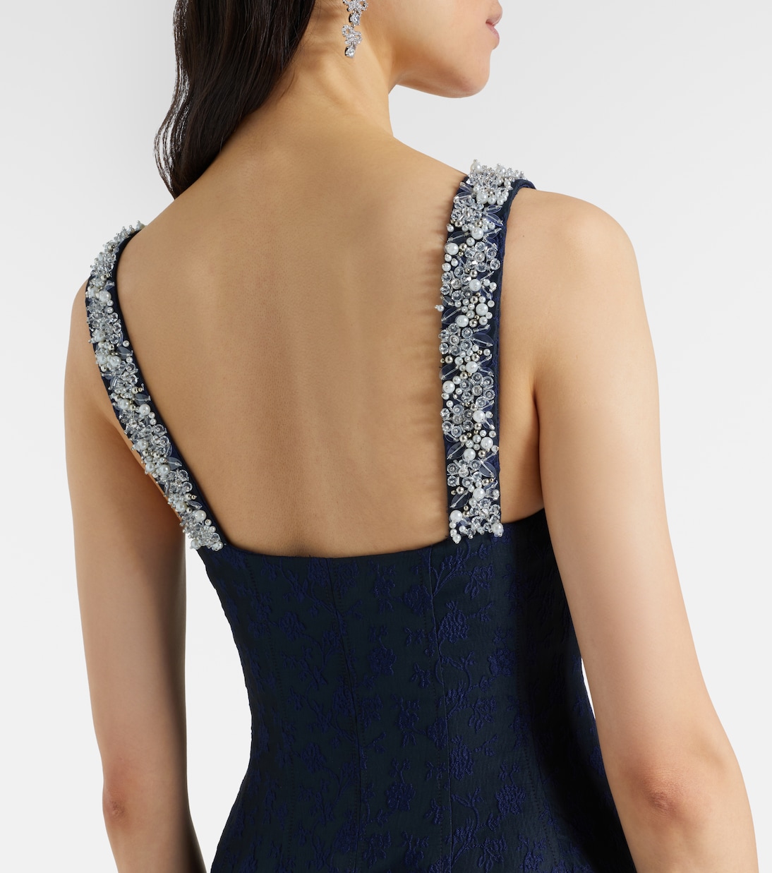 Charlotte embellished jacquard midi dress | Simkhai