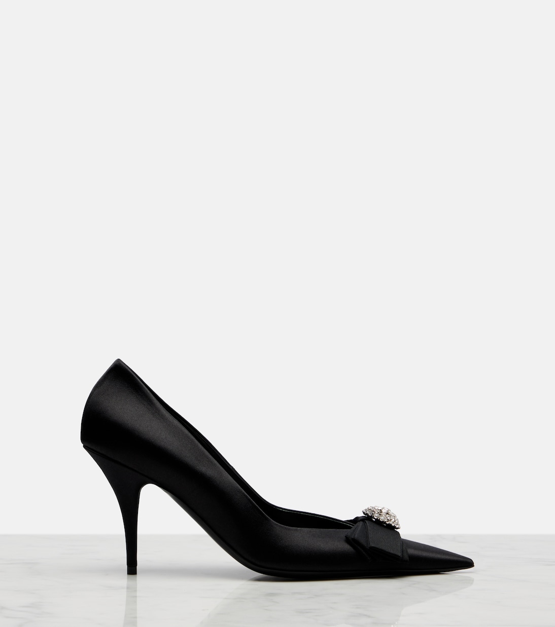Pumps Avenue Palazzo 90 aus Satin mit Kristallen | Balenciaga