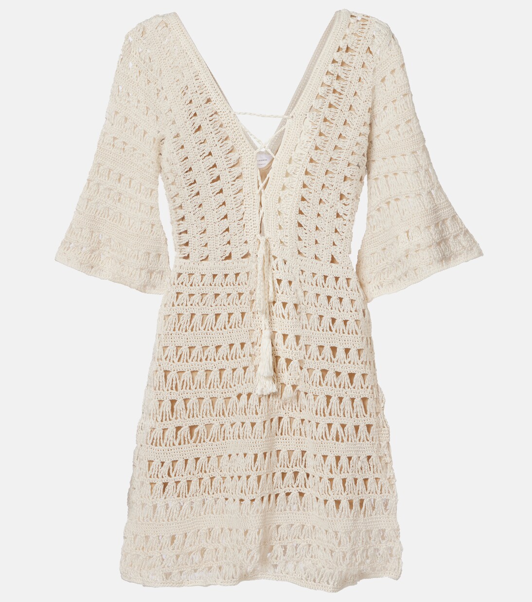 Vestido corto de croché de algodón | Anna Kosturova
