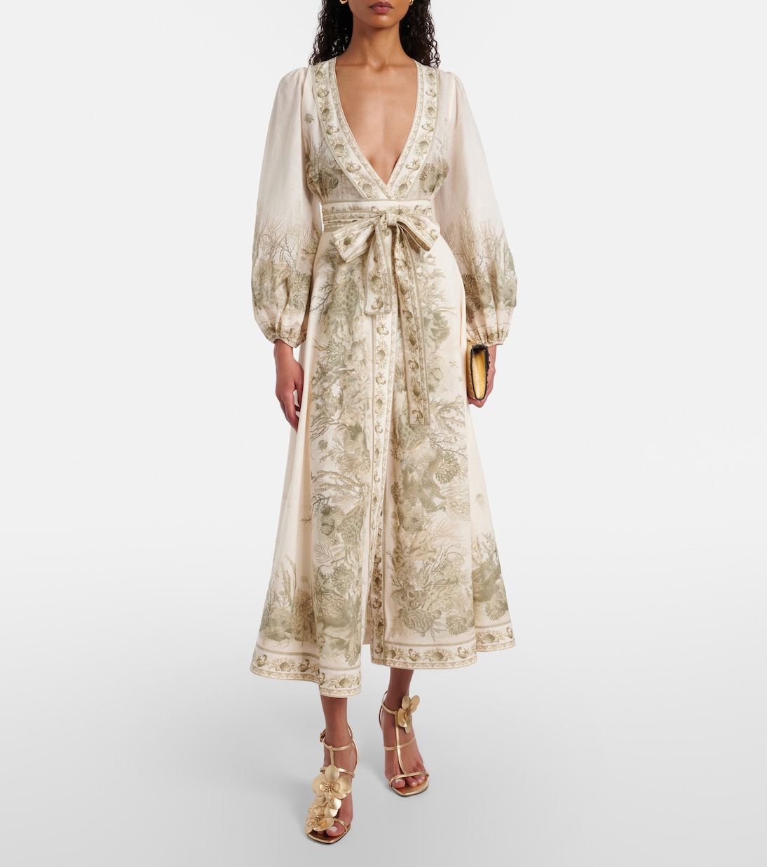 Wanderlust printed cotton wrap dress | Zimmermann