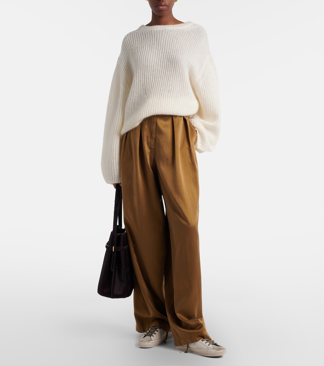 Super Star glitter leather sneakers | Golden Goose