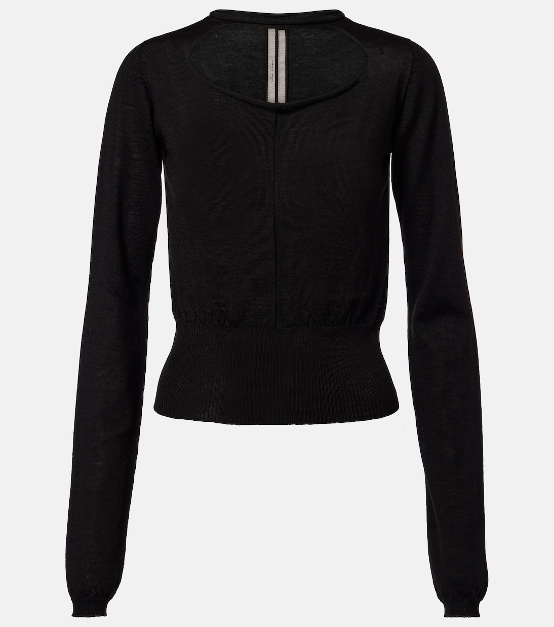Cutout virgin wool top | Rick Owens