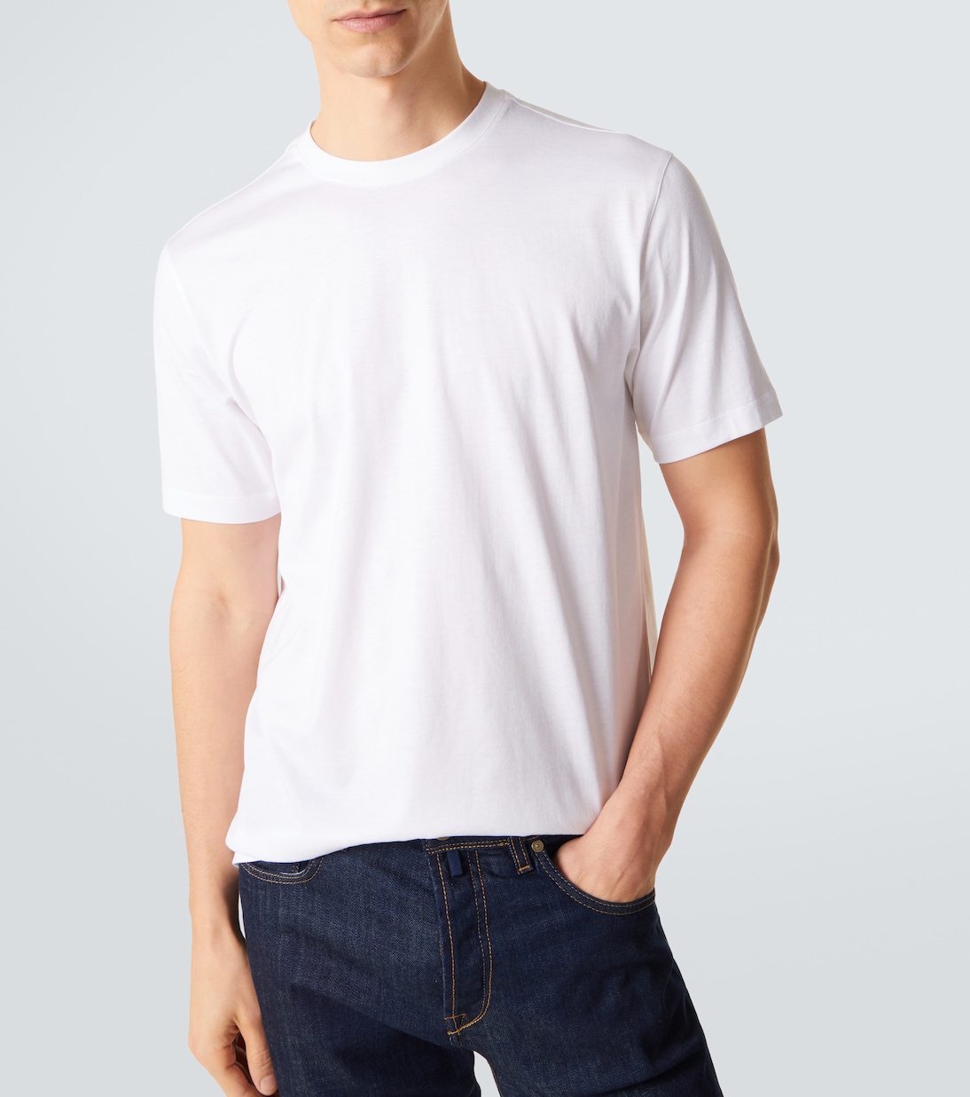 T-shirt en coton et soie | Slowear