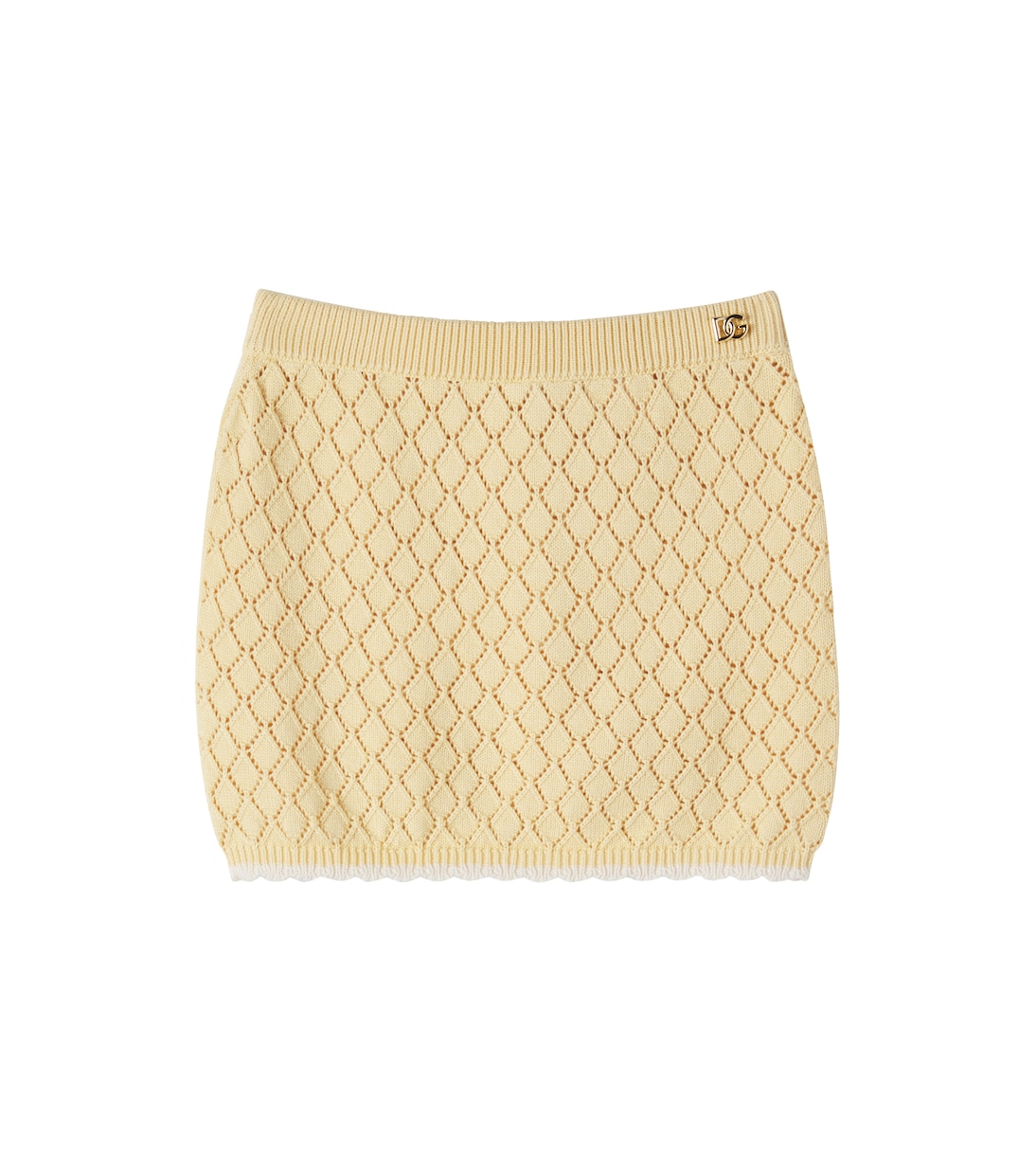 Open-knit cotton skirt | Dolce&Gabbana Kids