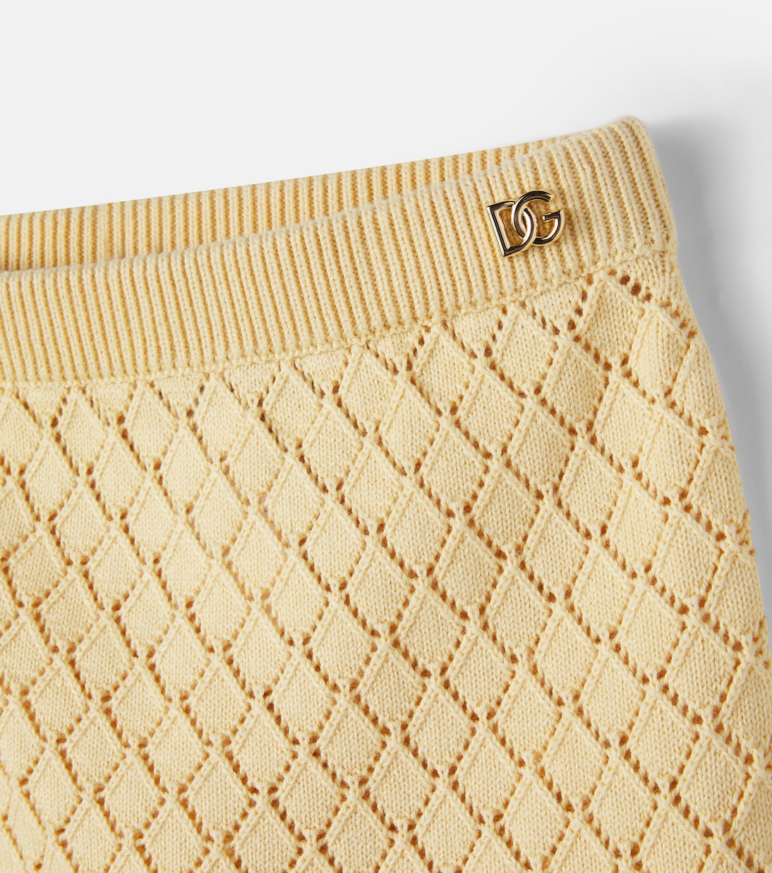 Open-knit cotton skirt | Dolce&Gabbana Kids