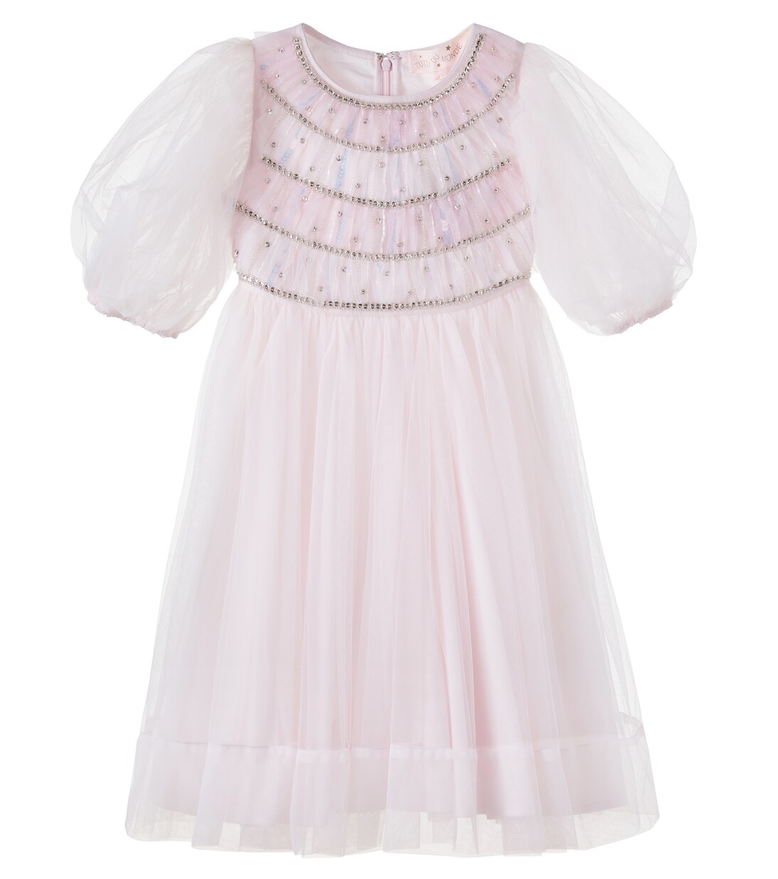 Abito in tulle opaline con decorazioni | Tutu Du Monde
