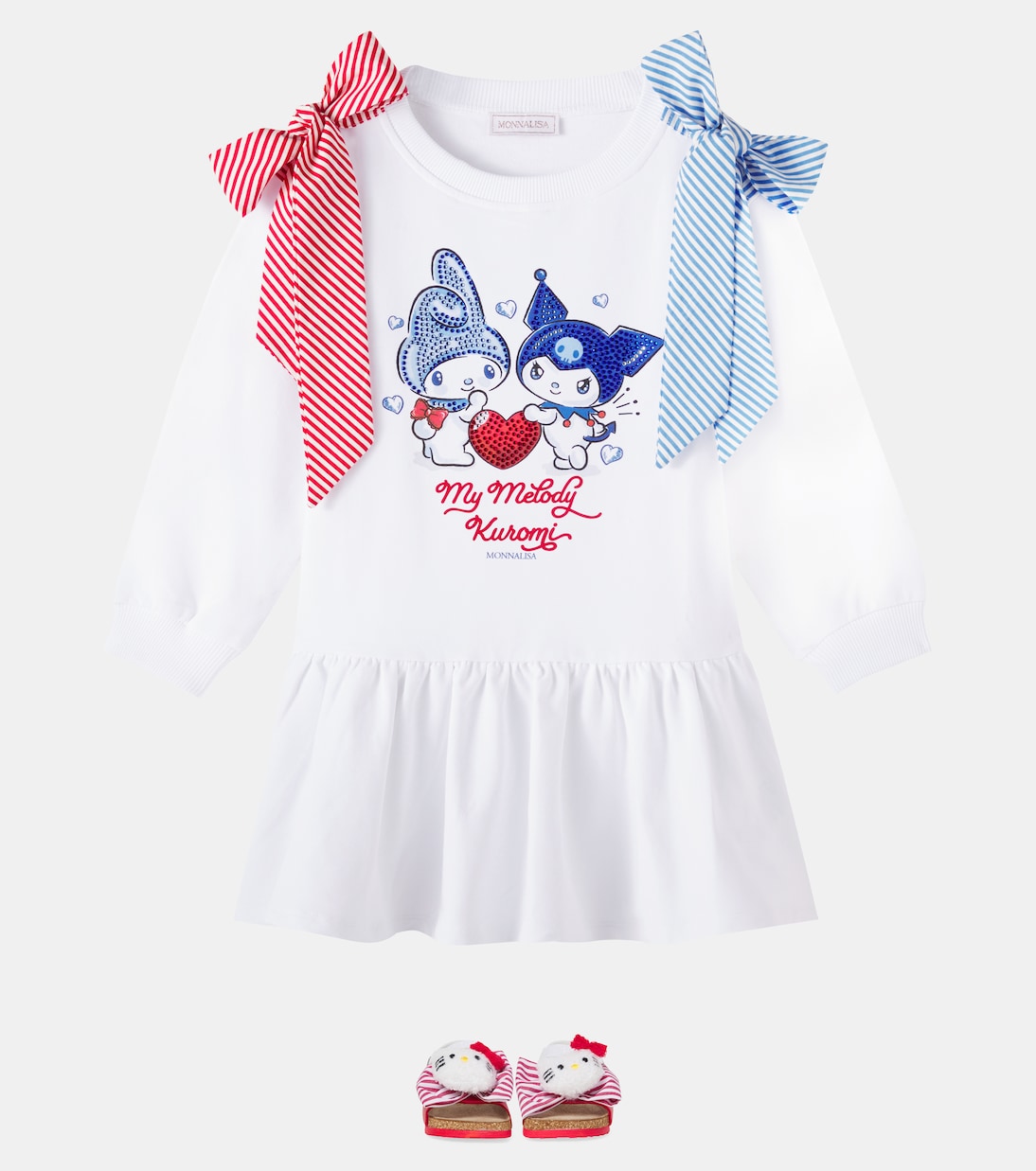 X Hello Kitty and Friends Kleid aus Jersey | Monnalisa
