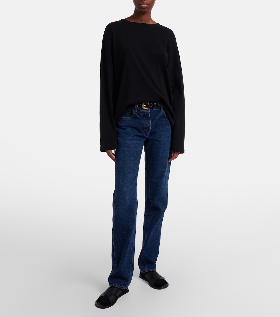 Bodhi high-rise straight jeans | The Row