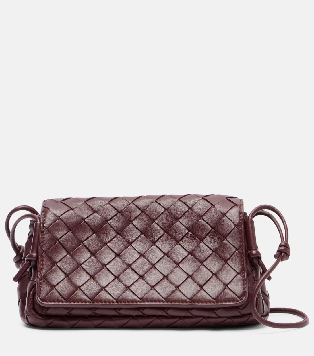 Notturno Intrecciato leather crossbody bag | Bottega Veneta