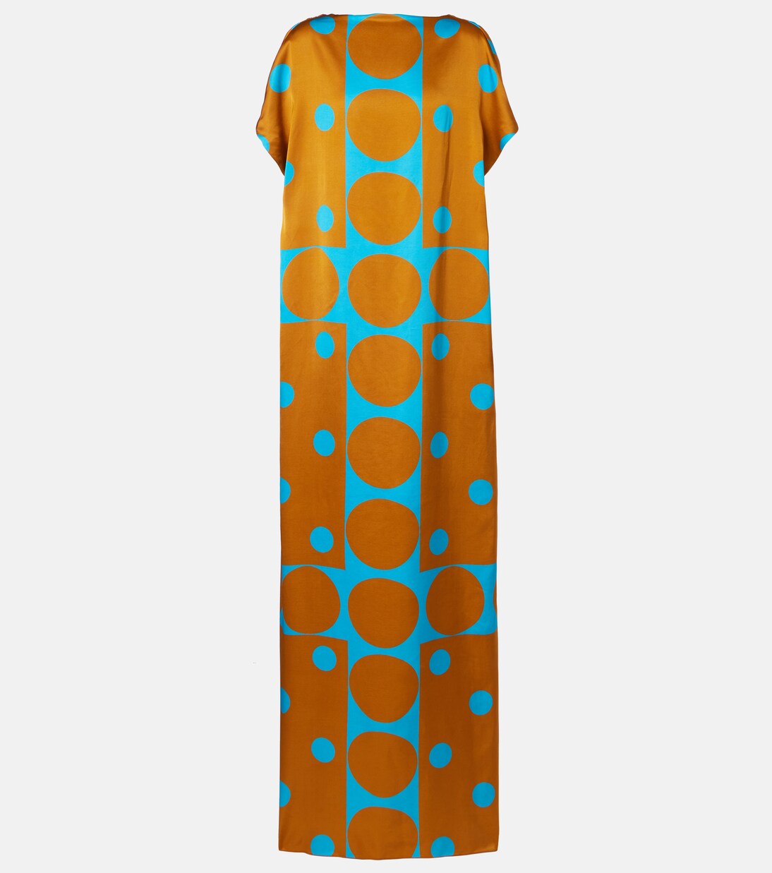 Printed satin maxi dress | Dries Van Noten