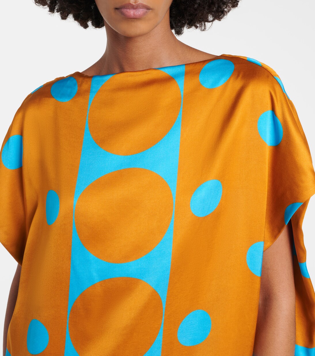 Printed satin maxi dress | Dries Van Noten