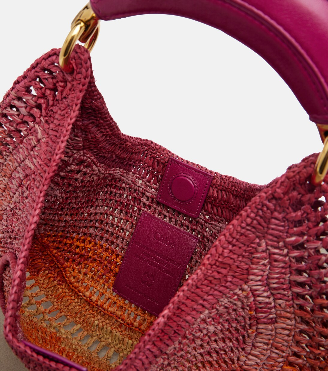 Summer Banana Medium raffia shoulder bag | Chloé