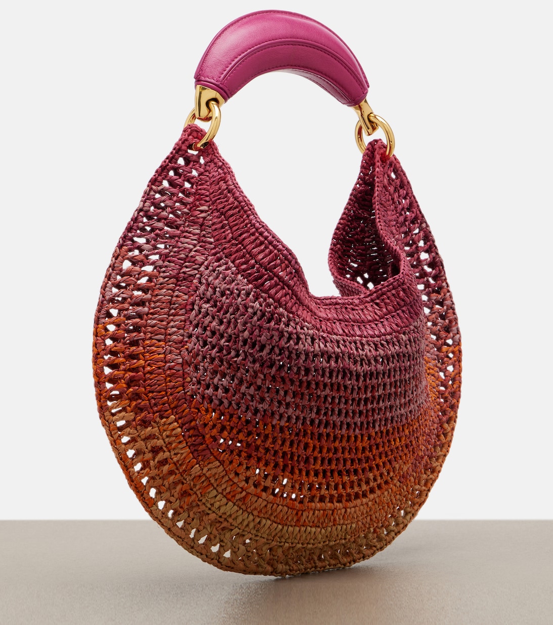 Summer Banana Medium raffia shoulder bag | Chloé