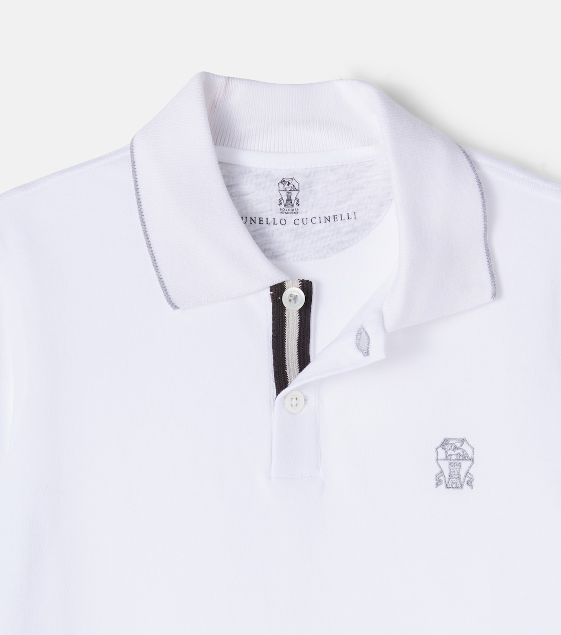 Cotton piqué polo shirt | Brunello Cucinelli Kids