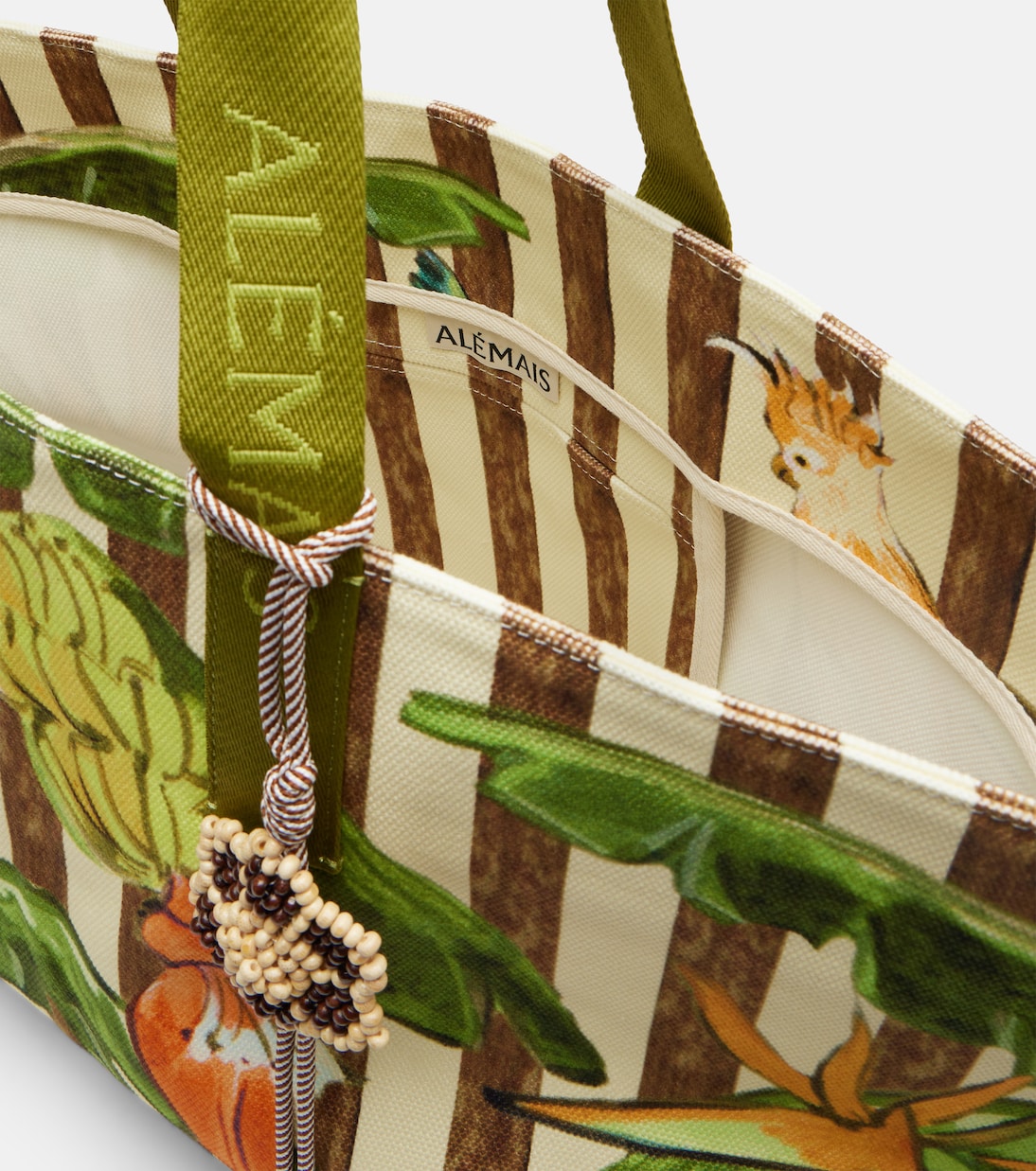 Toucan Tango Large canvas tote bag | Alémais