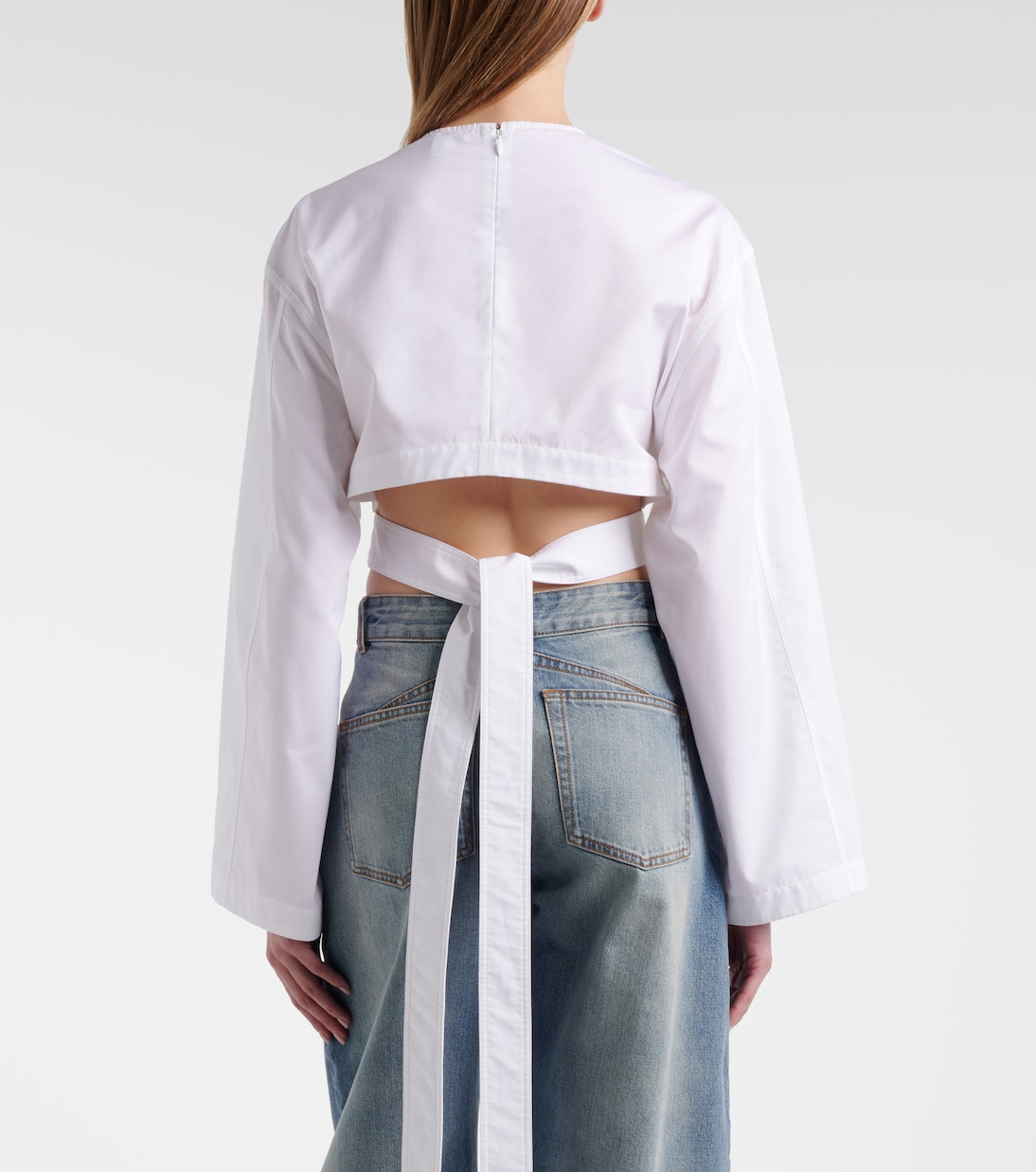 Cotton poplin crop top | Alaïa