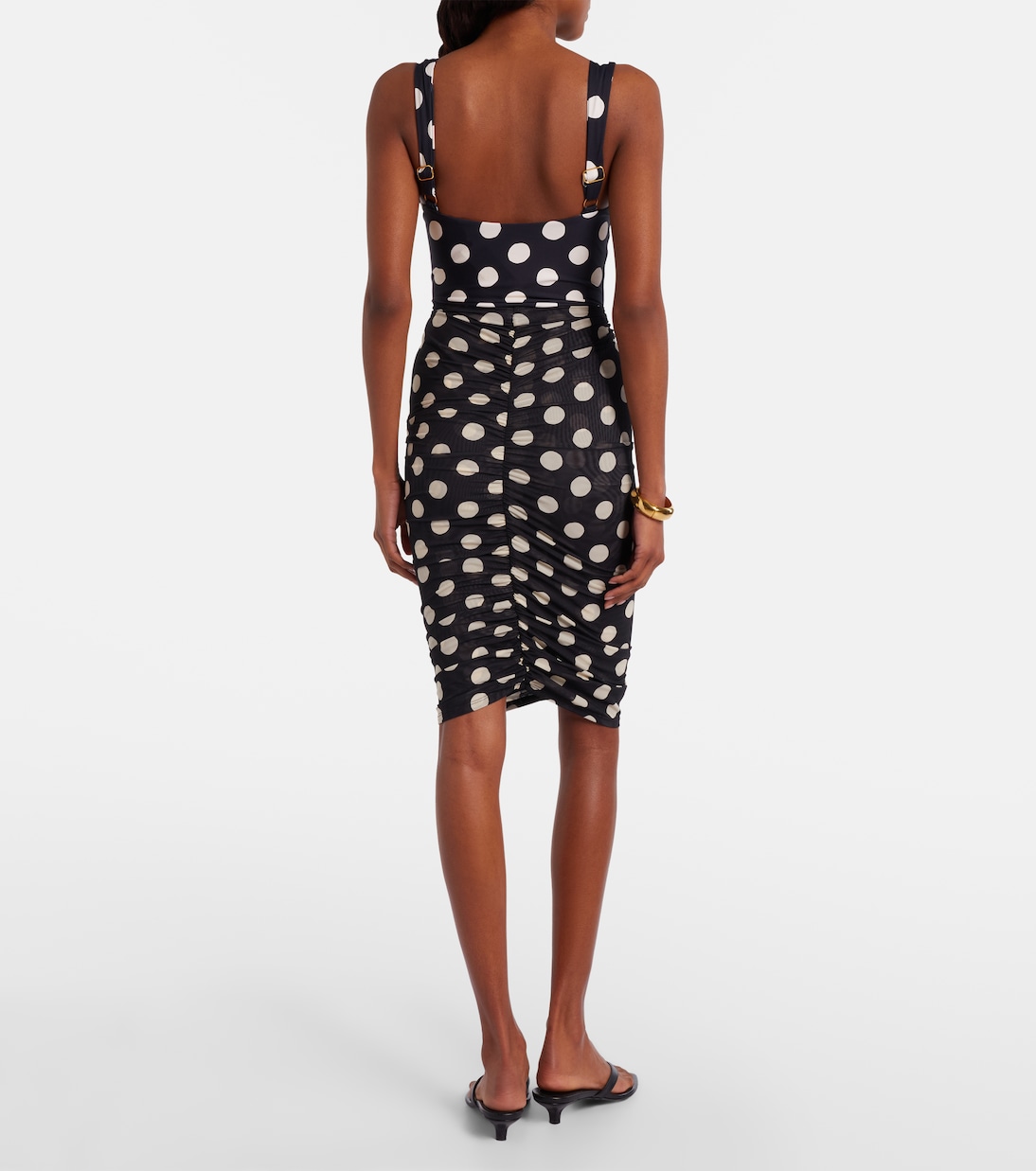 Jupe midi à pois | Montce