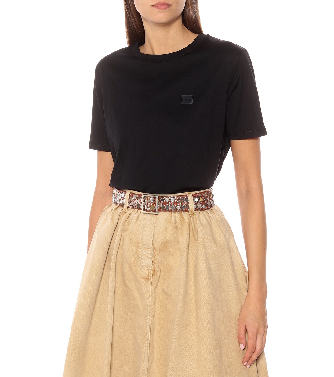 Studded leather belt | Golden Goose