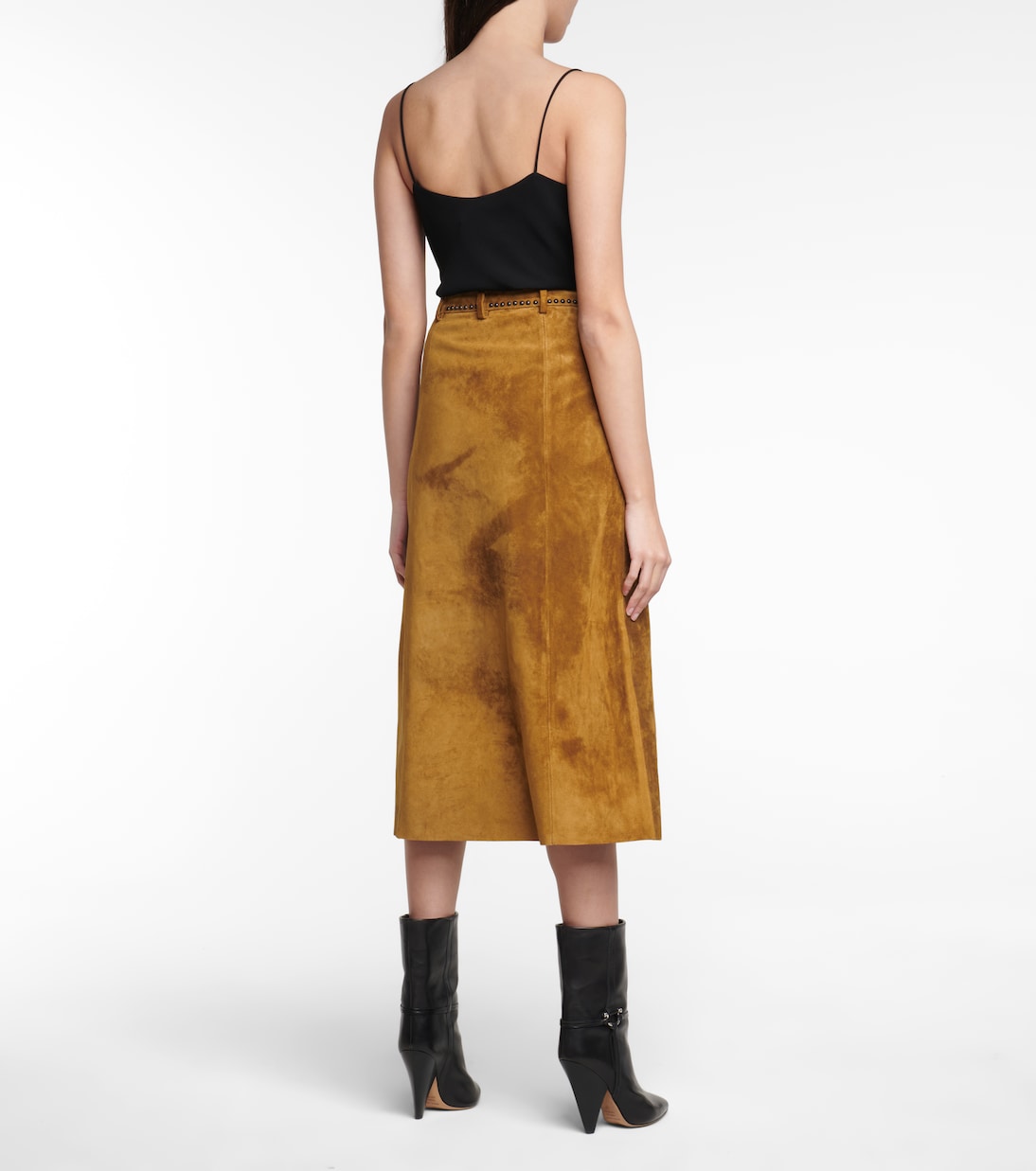 Falda midi de gamuza | Golden Goose