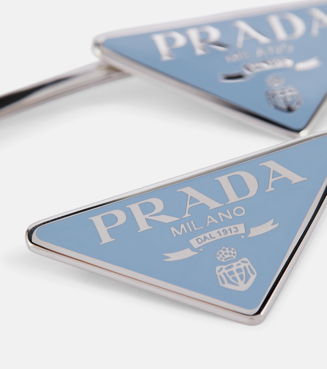 Set di 2 fermacapelli con logo | Prada
