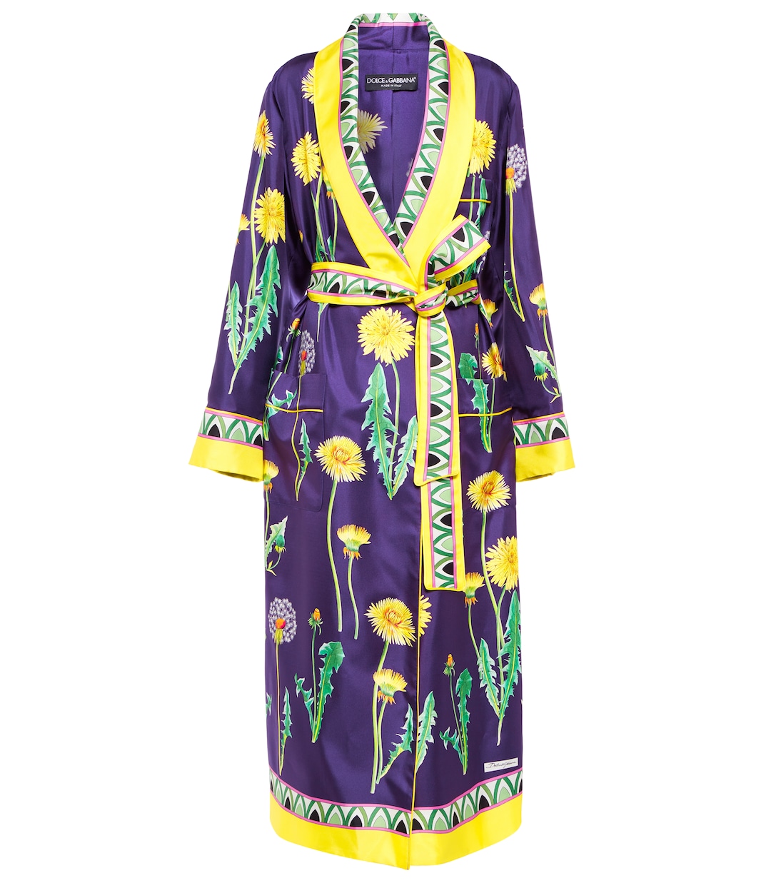 Peignoir imprimé en soie | Dolce&Gabbana