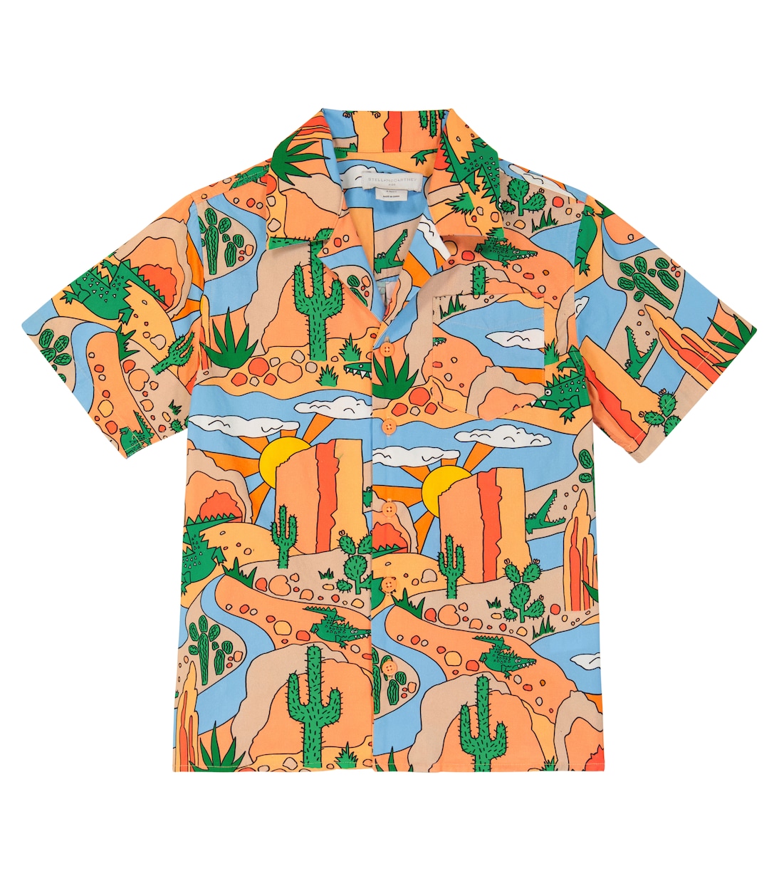 Camisa de algodón estampada | Stella McCartney Kids