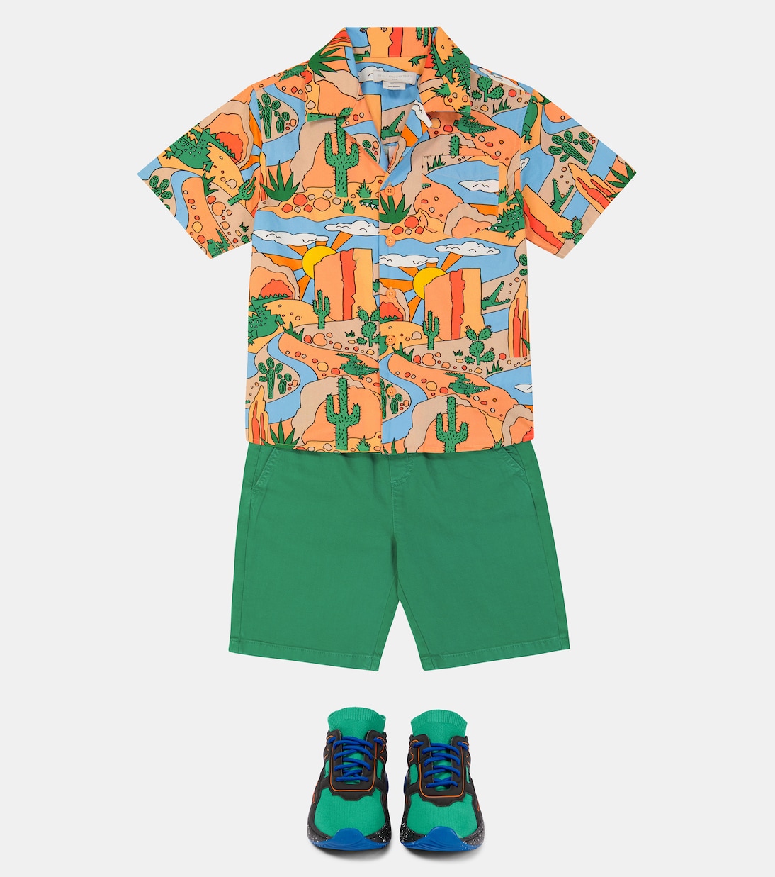 Camisa de algodón estampada | Stella McCartney Kids