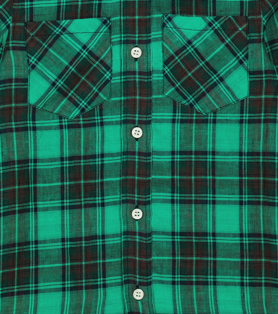 Altman checked linen shirt | Bonpoint
