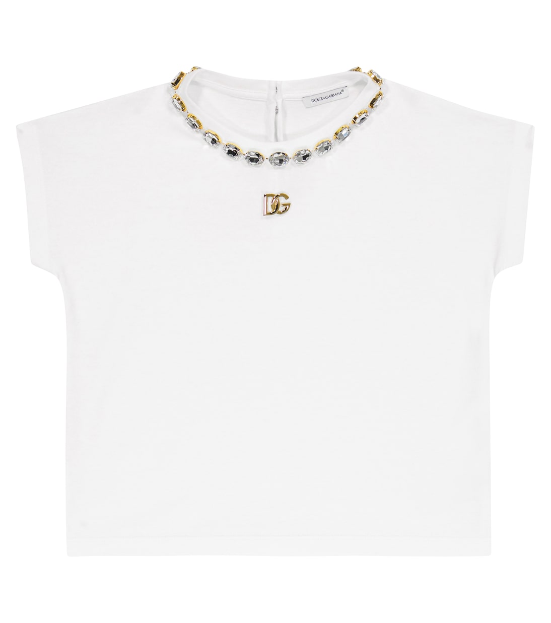 T-shirt in cotone con decorazione | Dolce&Gabbana Kids