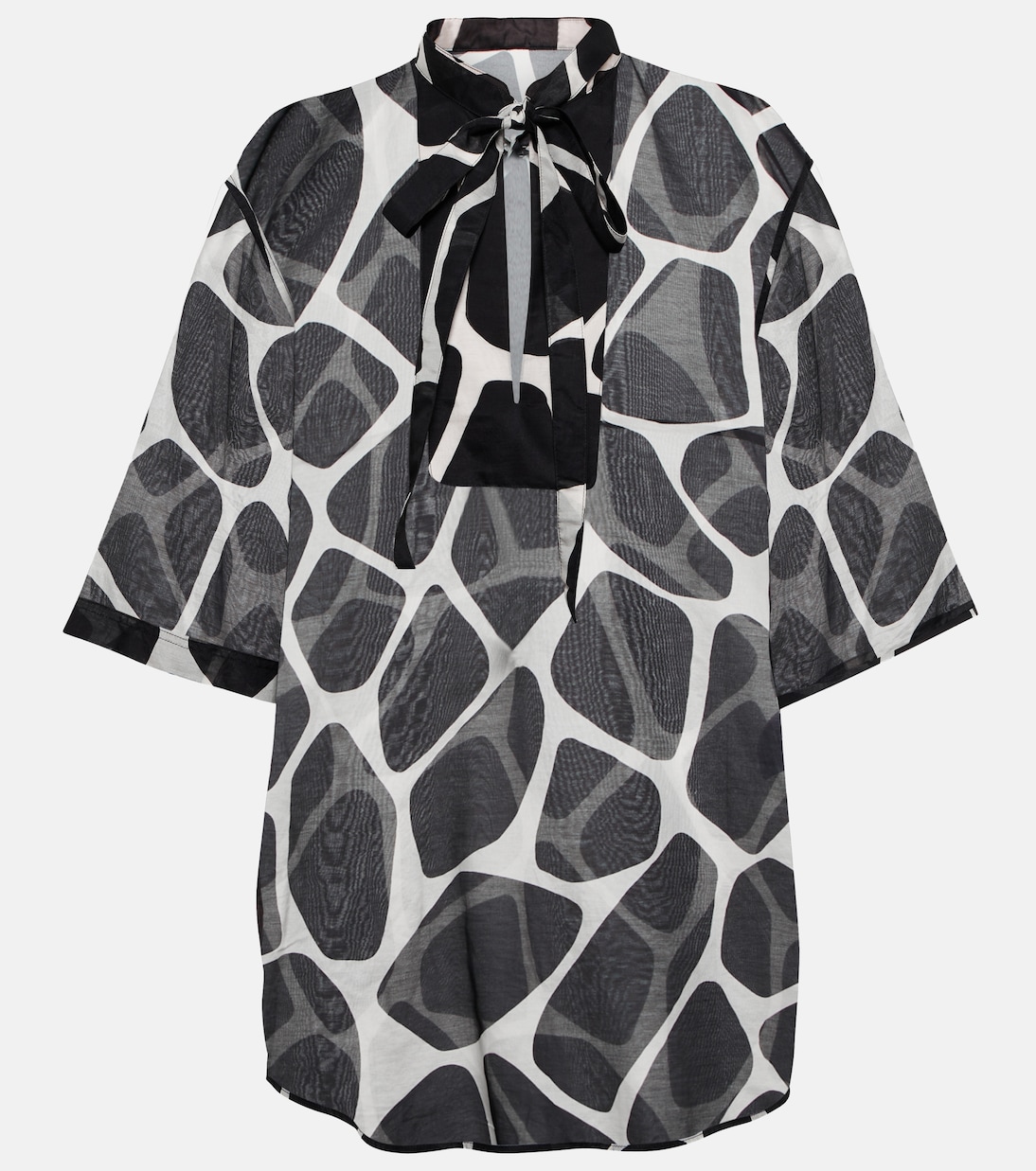 Printed cotton and silk minidress | Valentino