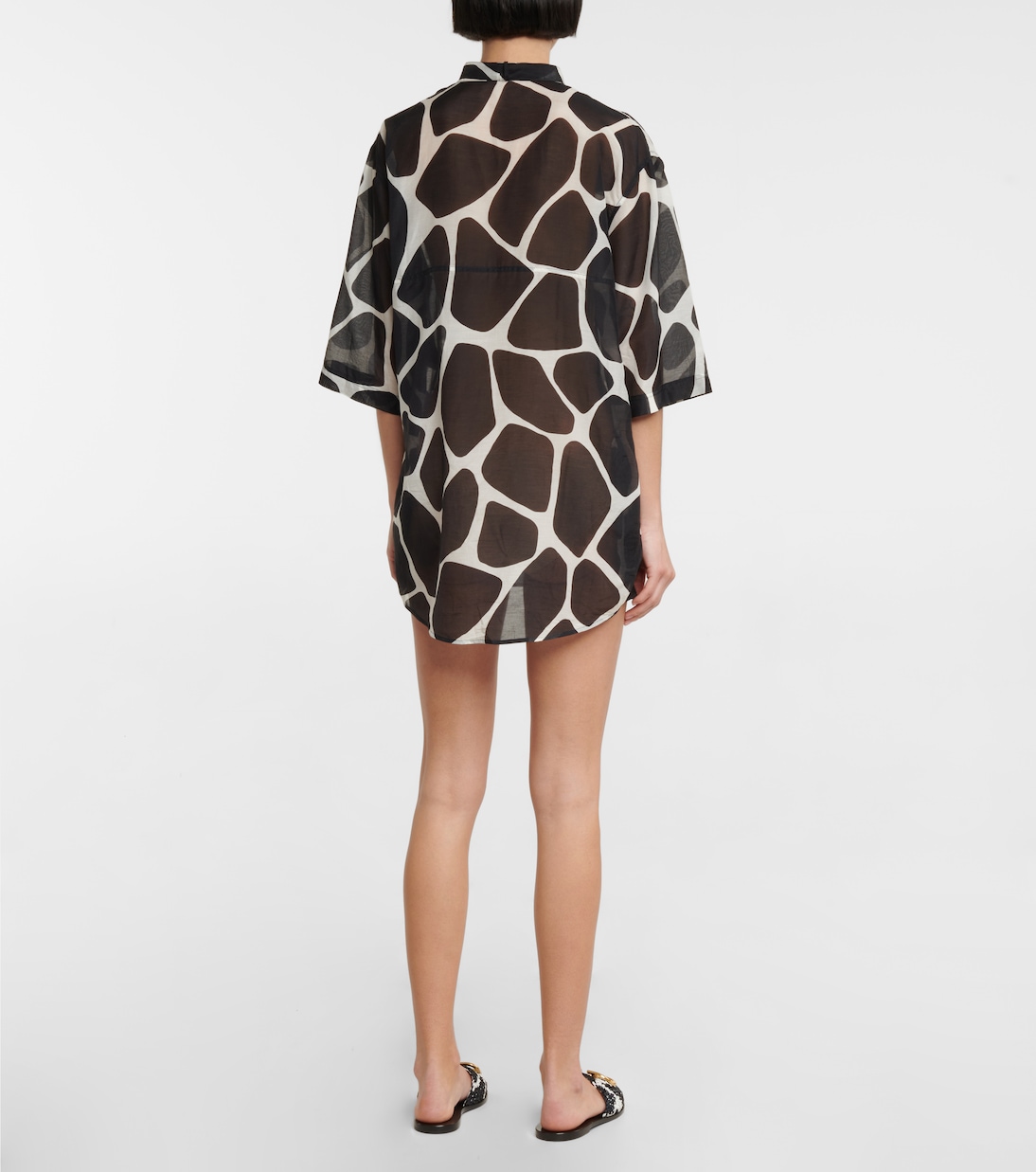 Printed cotton and silk minidress | Valentino