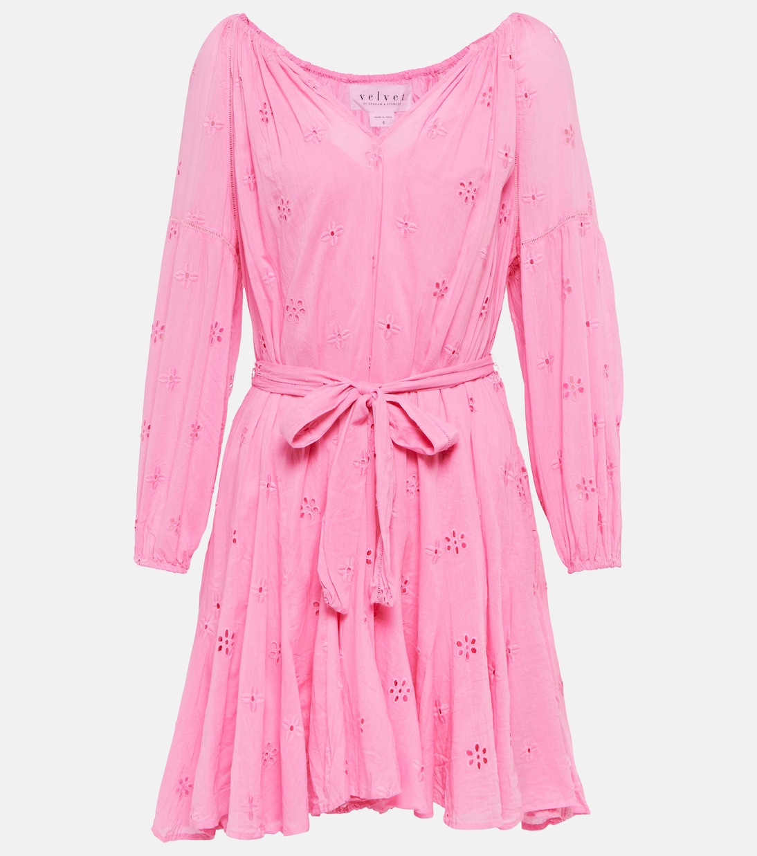 Gracie cotton minidress | Velvet