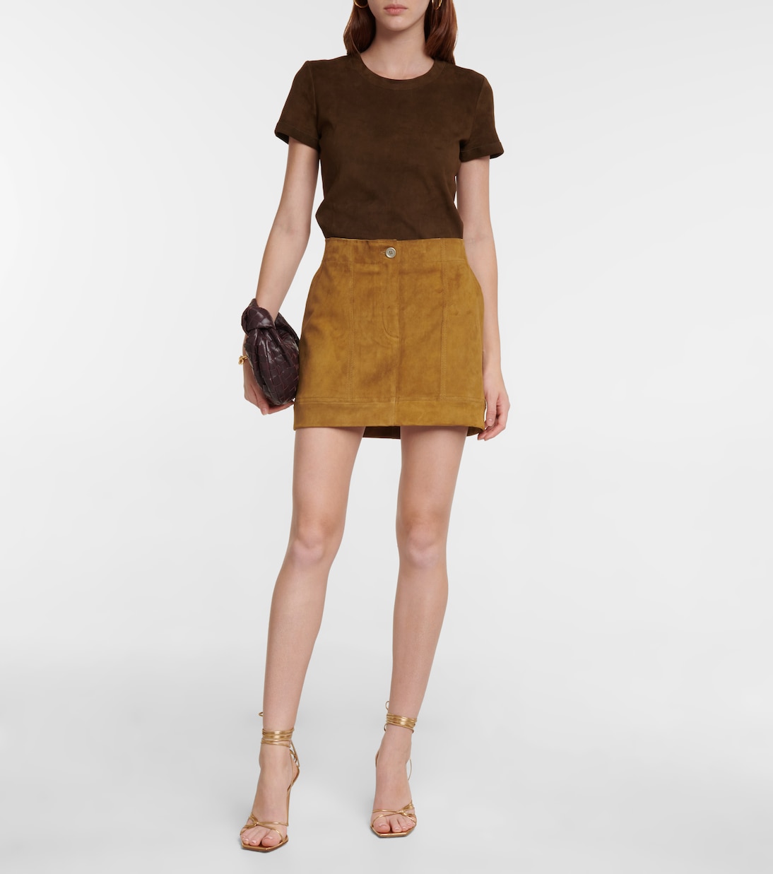 Minirock Linette aus Veloursleder | Stouls