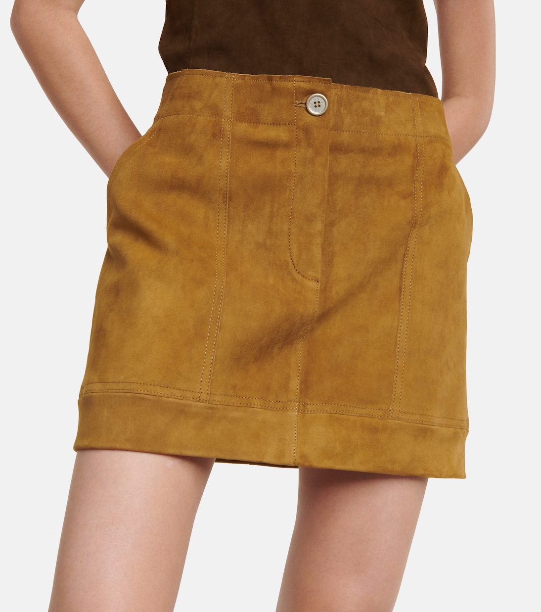 Minirock Linette aus Veloursleder | Stouls