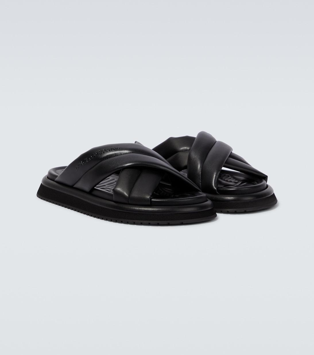 Padded crossover slides | Dolce&Gabbana