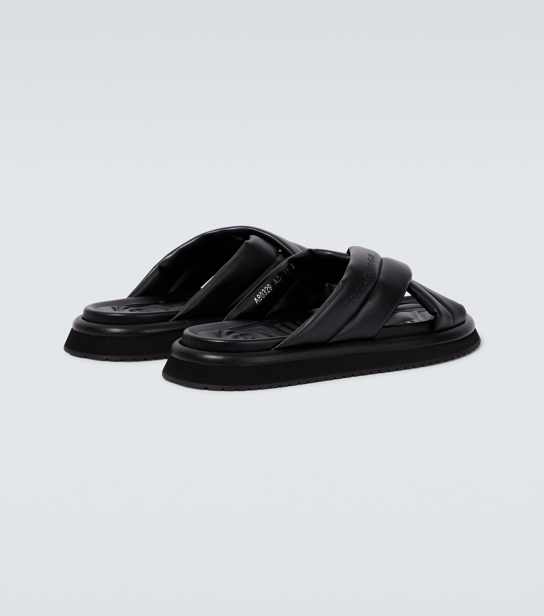 Padded crossover slides | Dolce&Gabbana