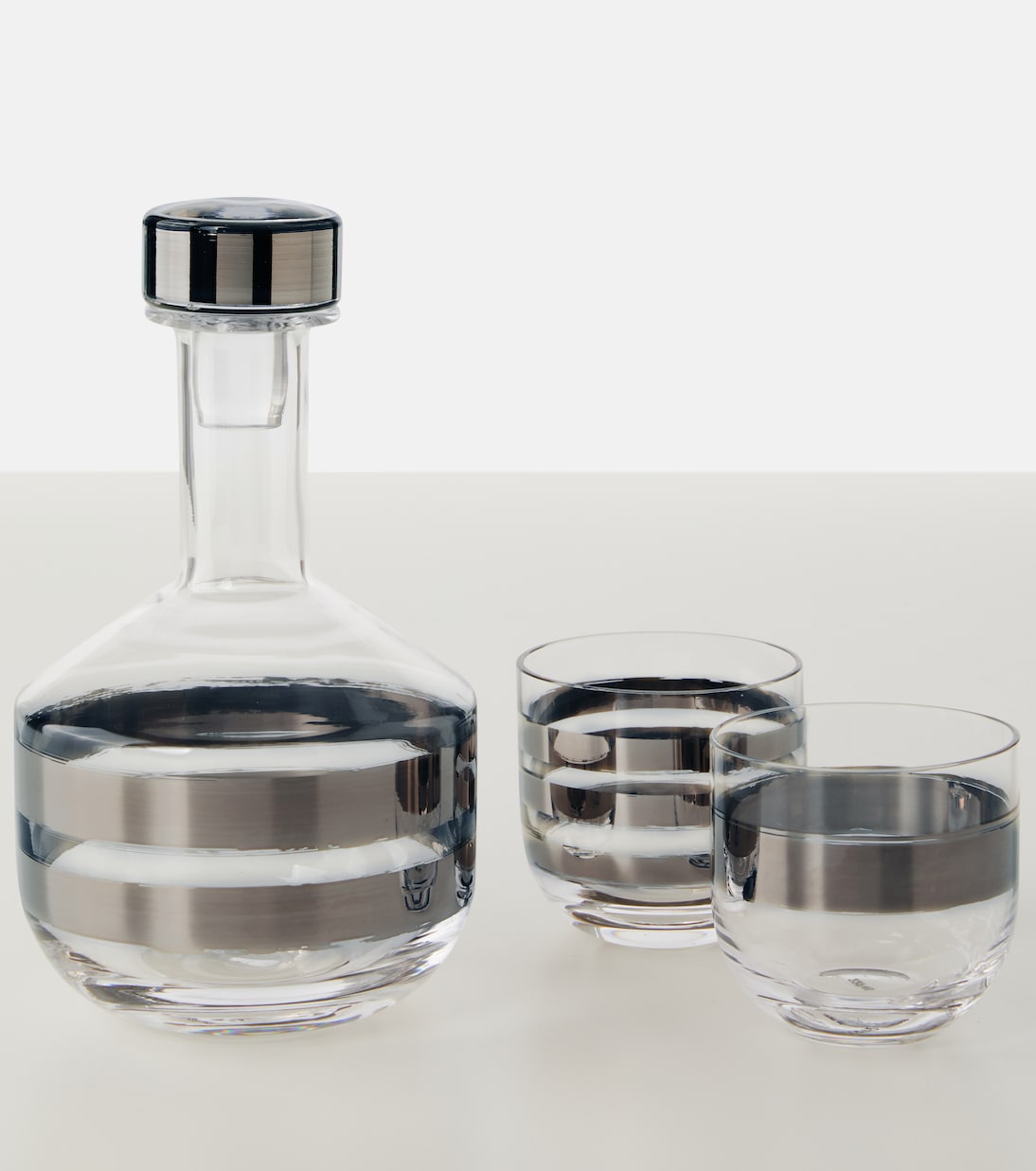 Tank whiskey glasses and decanter set | Tom Dixon
