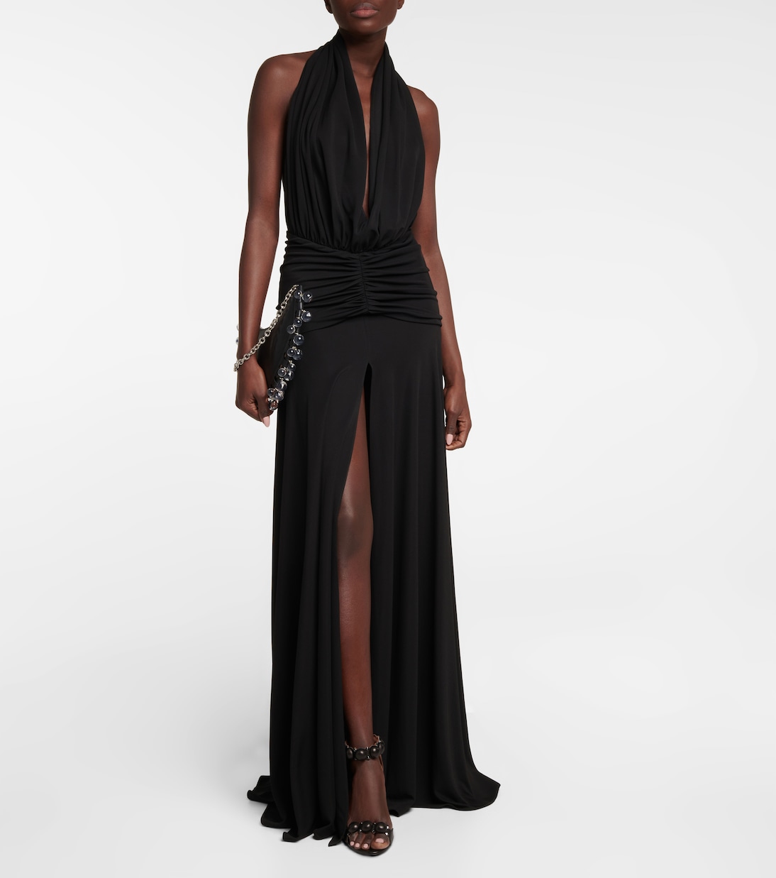 Abito lungo con scollo all’americana | Alaïa