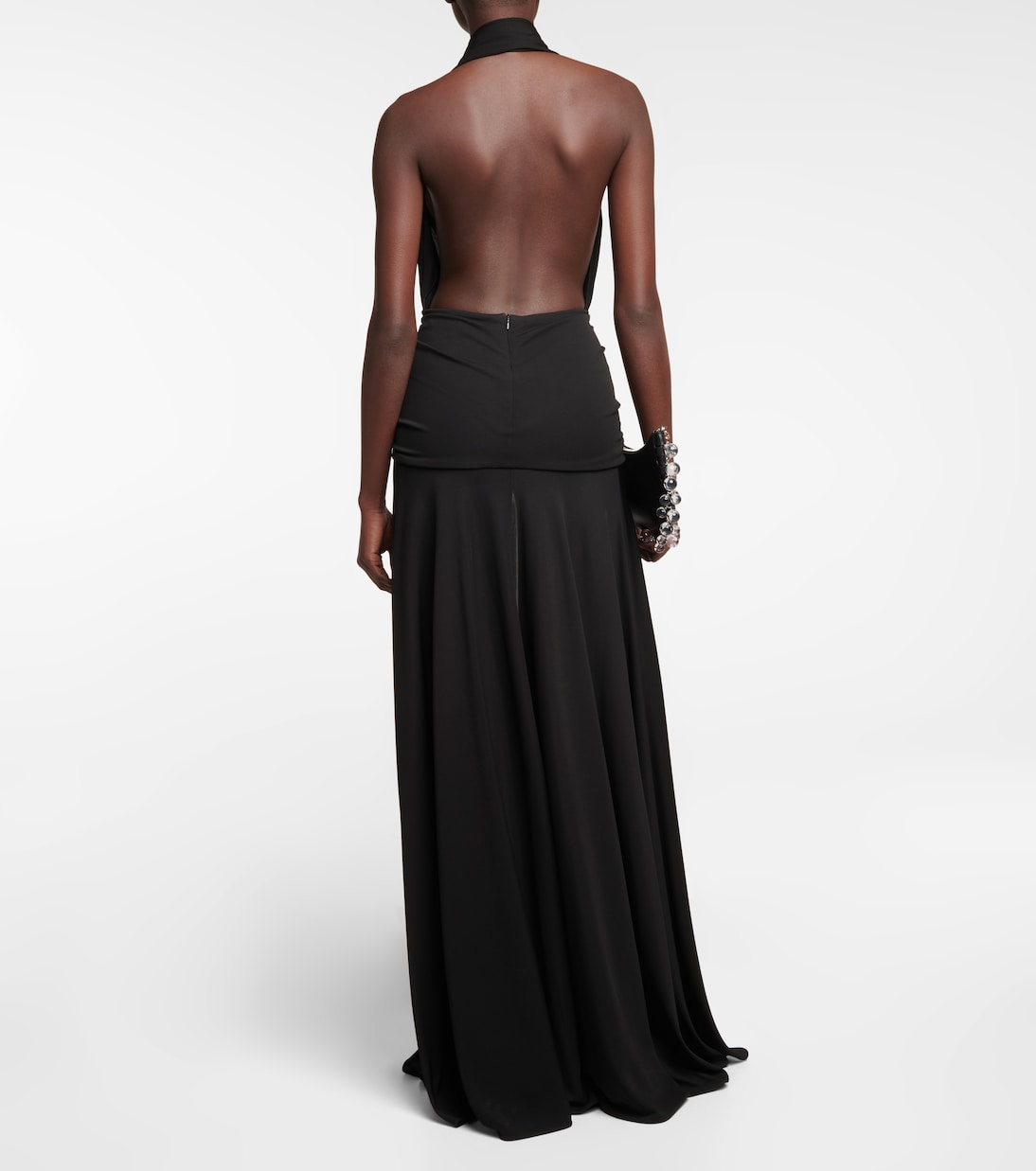 Abito lungo con scollo all’americana | Alaïa