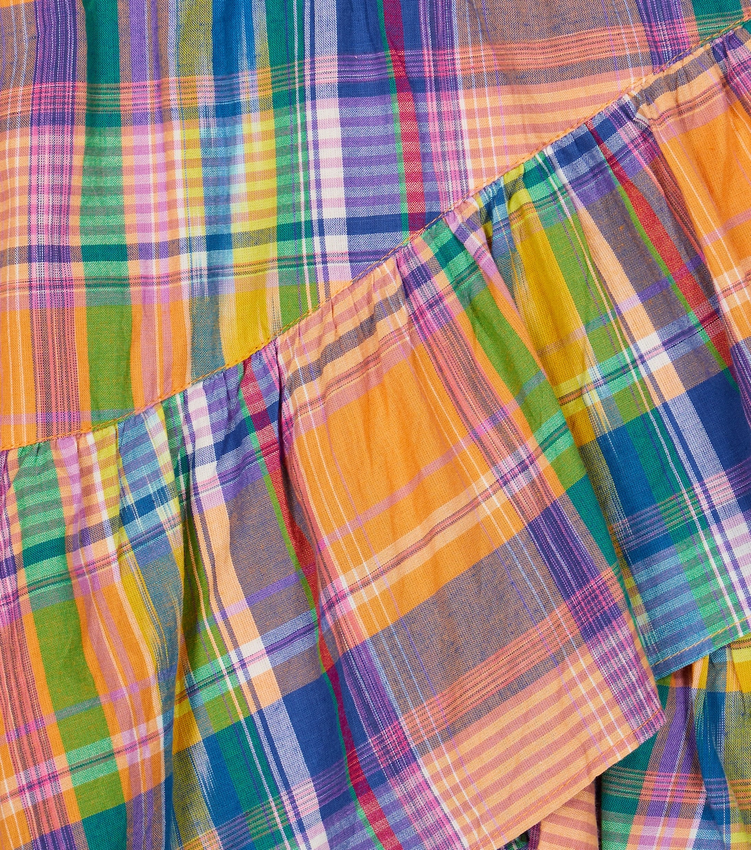 Breena checked cotton poplin skirt | Molo