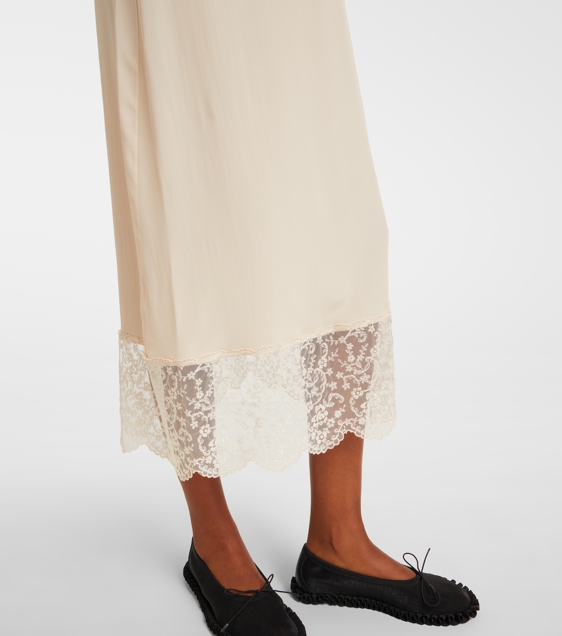 Abito sottoveste in crêpe de chine | Simone Rocha