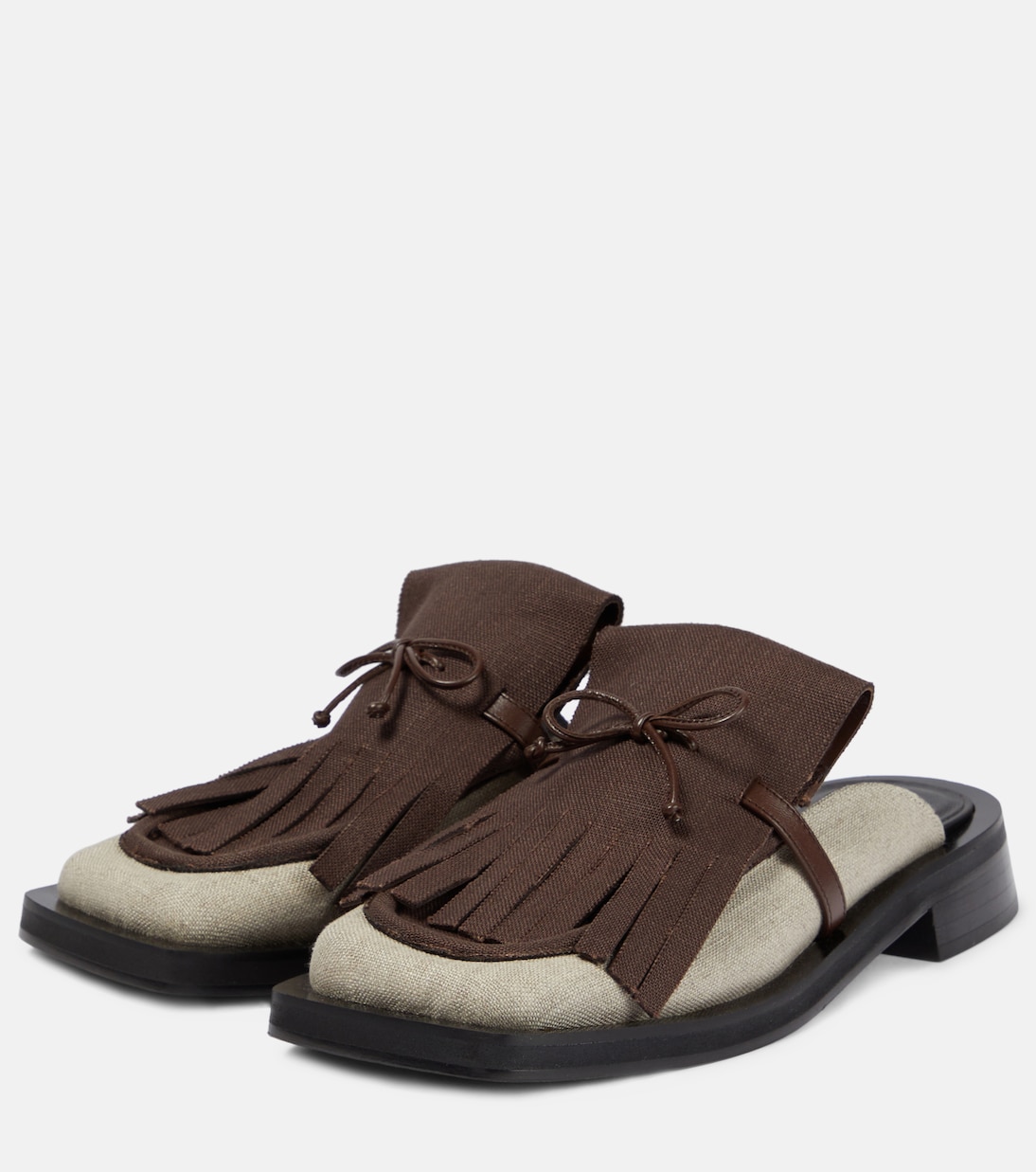 Slippers Rosie 40 de lino | Gia Borghini