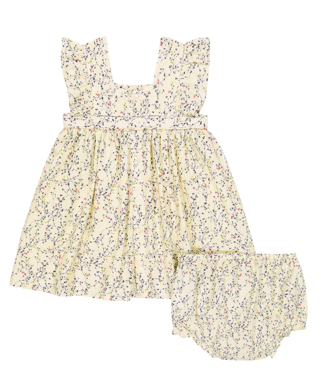 Baby - Abito e culottes Alexandrina in cotone | Bonpoint
