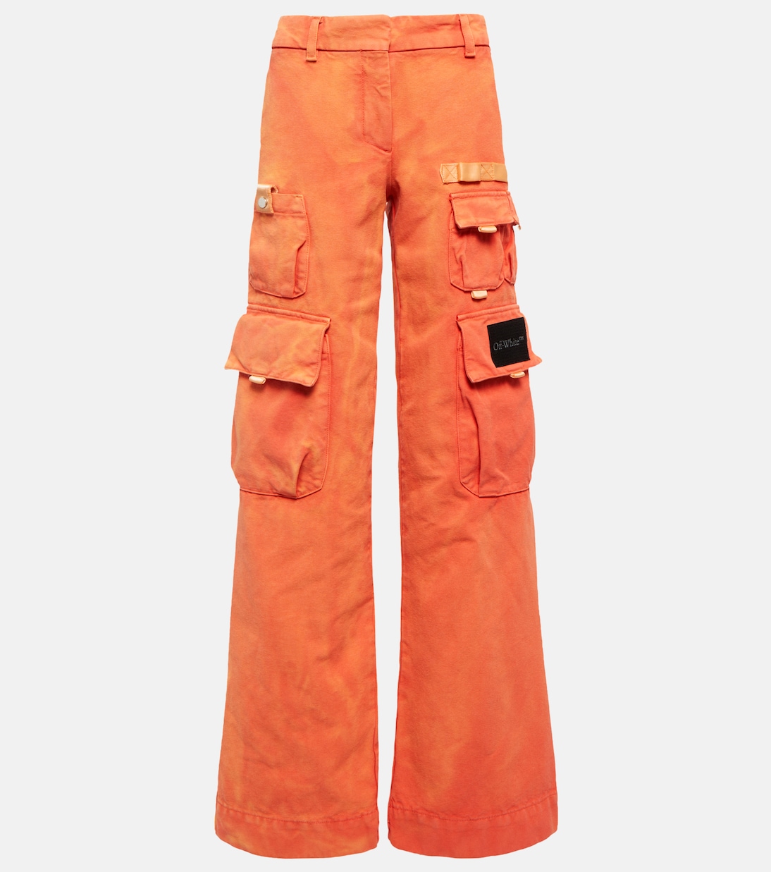 Toybox logo wide-leg cotton cargo pants | Off-White